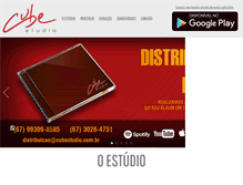 Tablet Screenshot of cubestudio.com.br